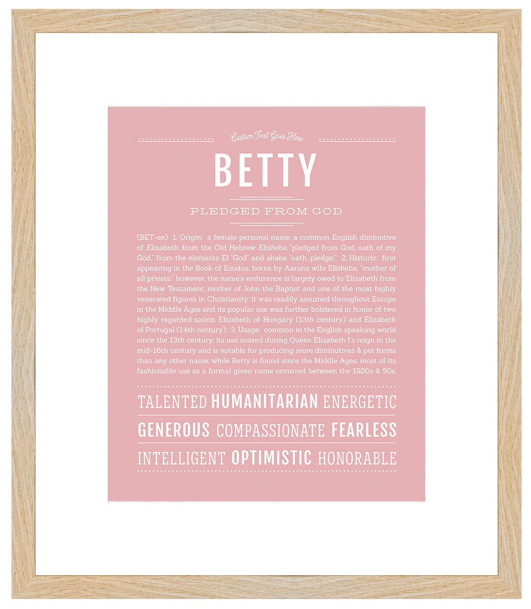 Betty | Name Art Print