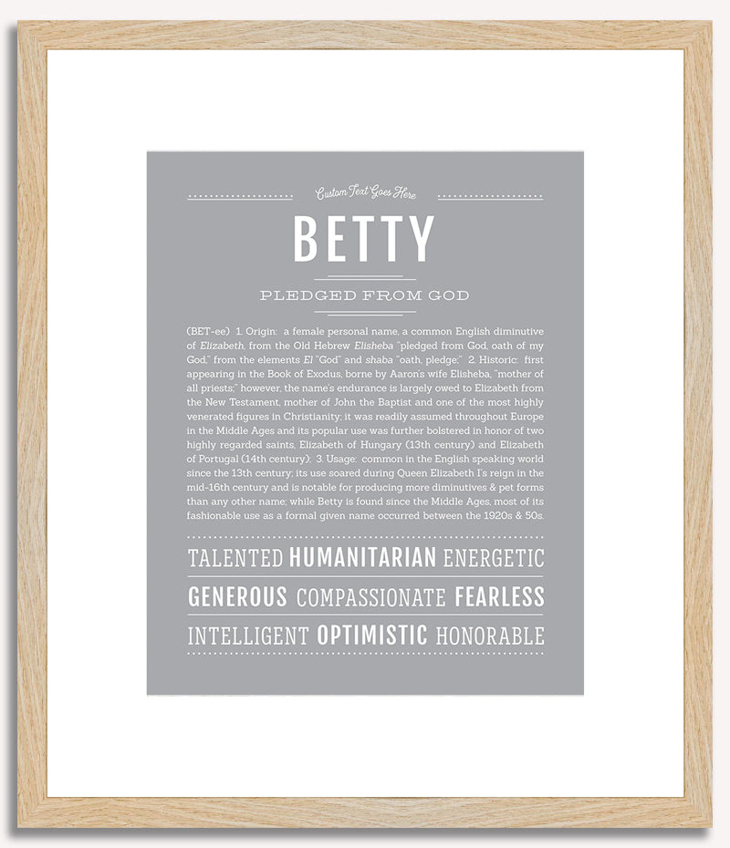 Betty | Name Art Print