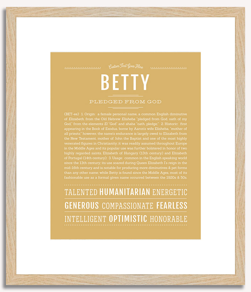 Betty | Name Art Print