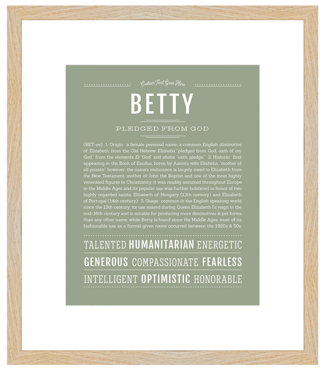 Betty | Name Art Print