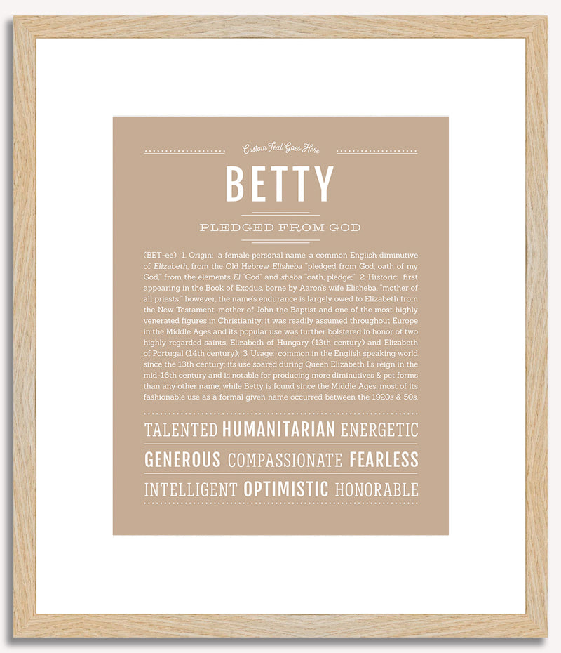 Betty | Name Art Print