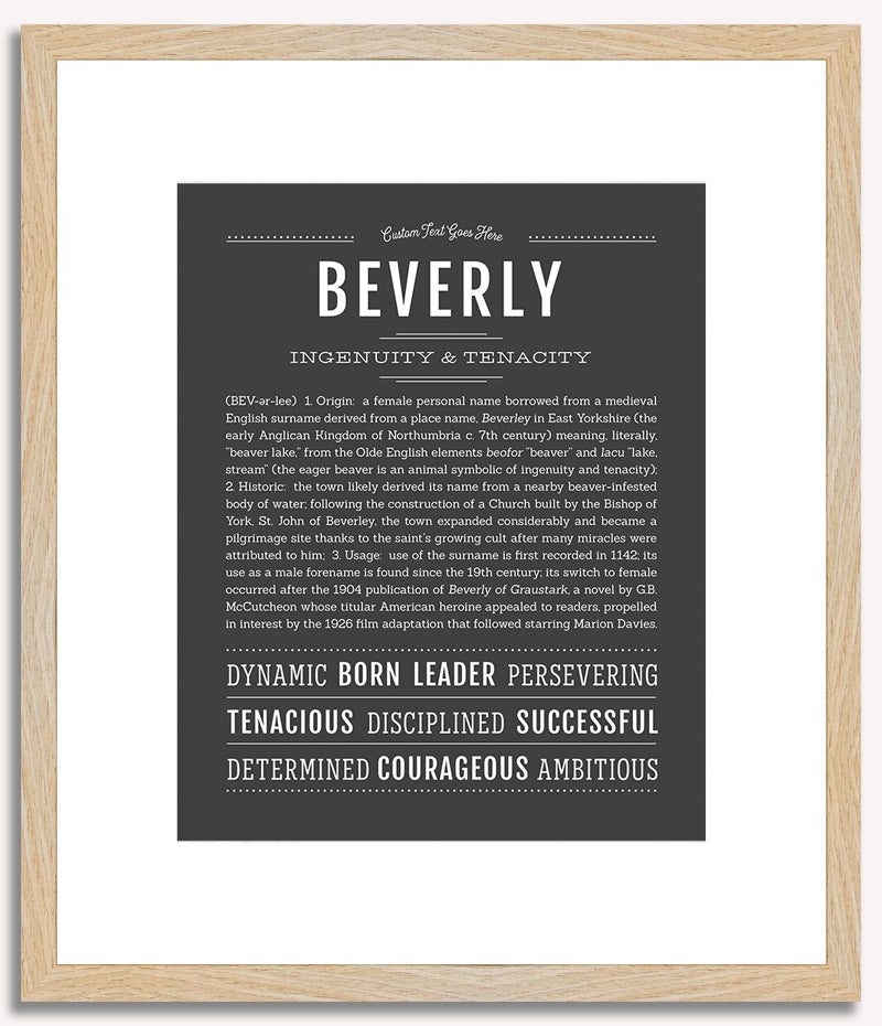 Beverly | Name Art Print