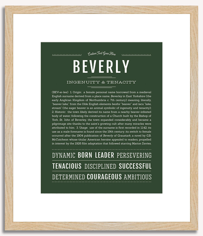 Beverly | Name Art Print