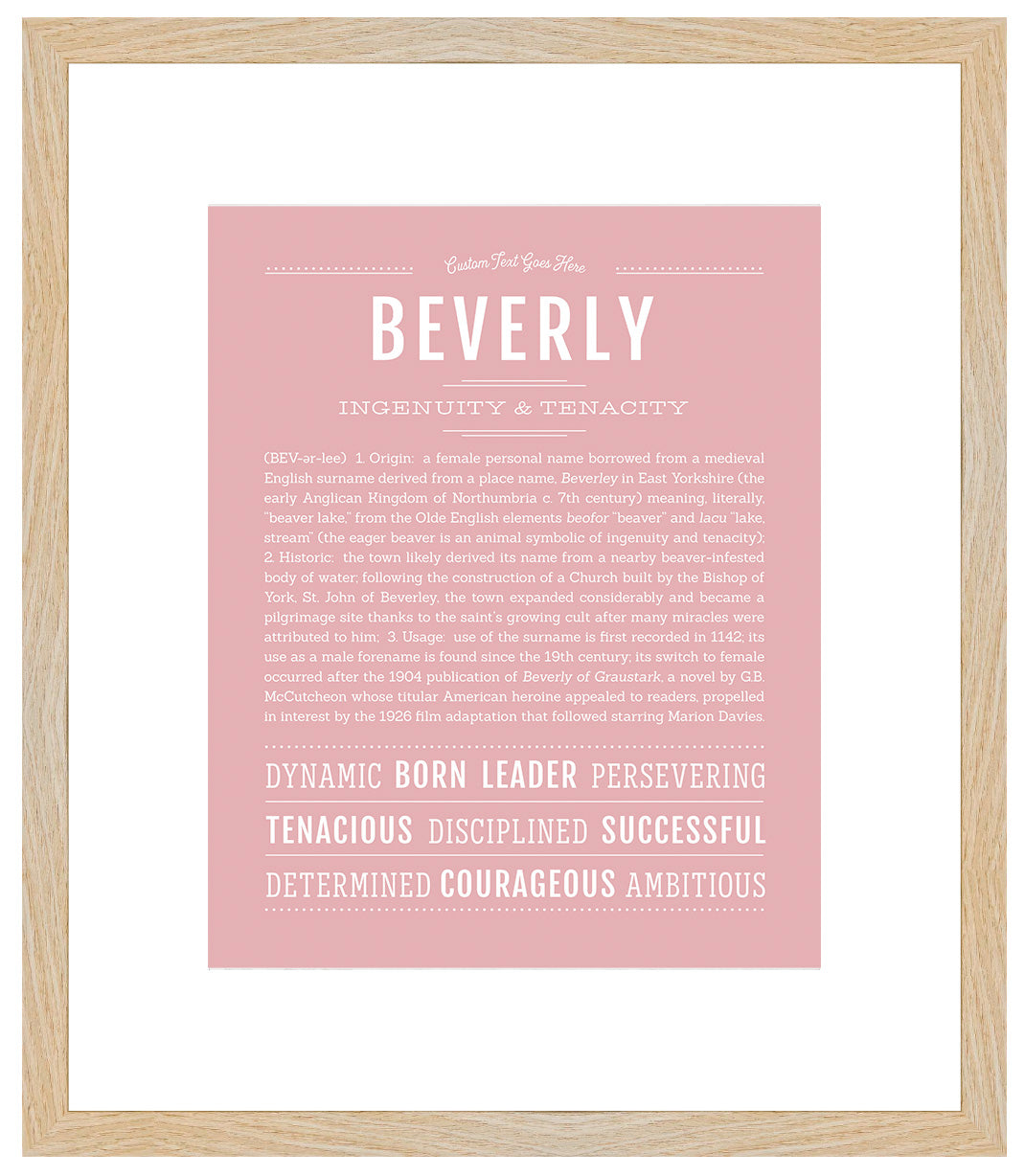 Beverly | Name Art Print