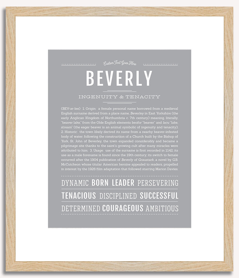 Beverly | Name Art Print