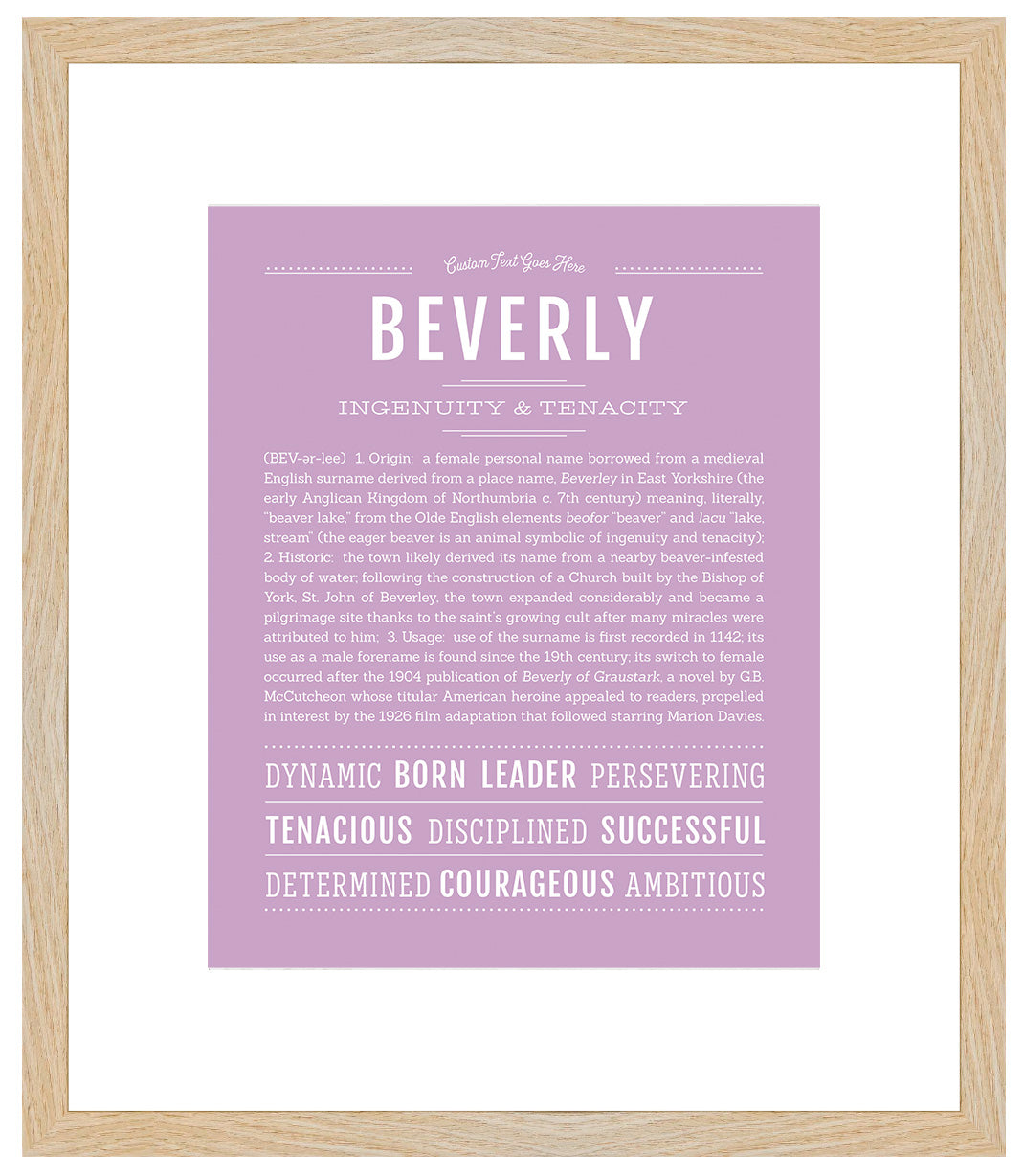 Beverly | Name Art Print