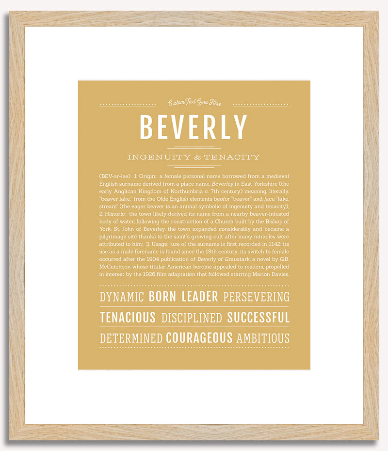 Beverly | Name Art Print