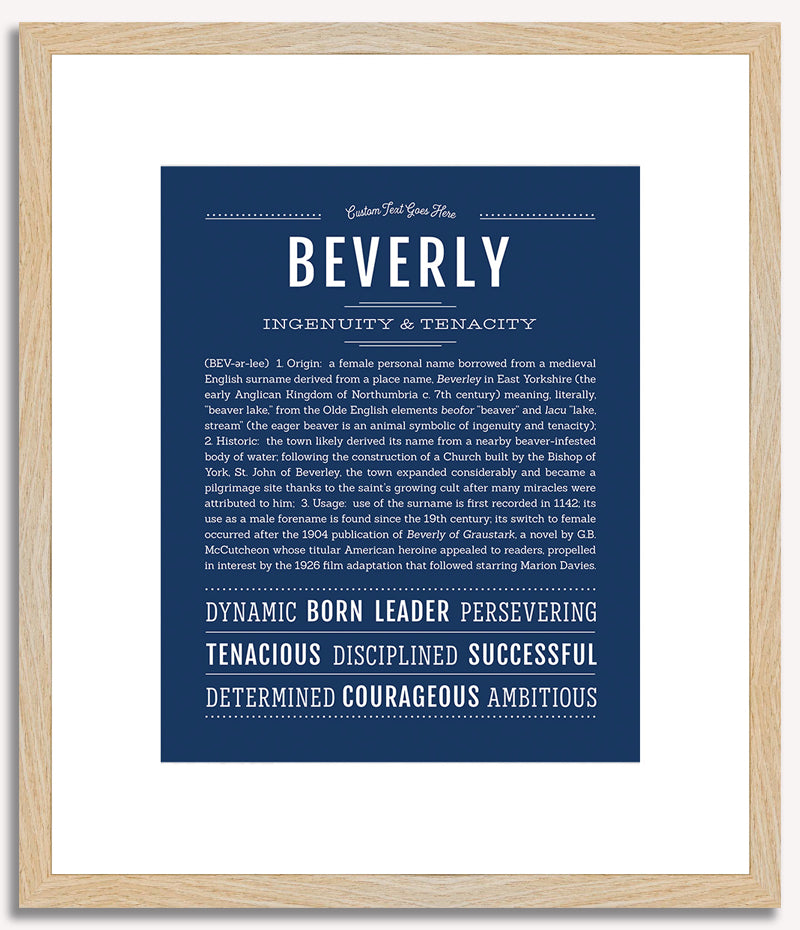 Beverly | Name Art Print