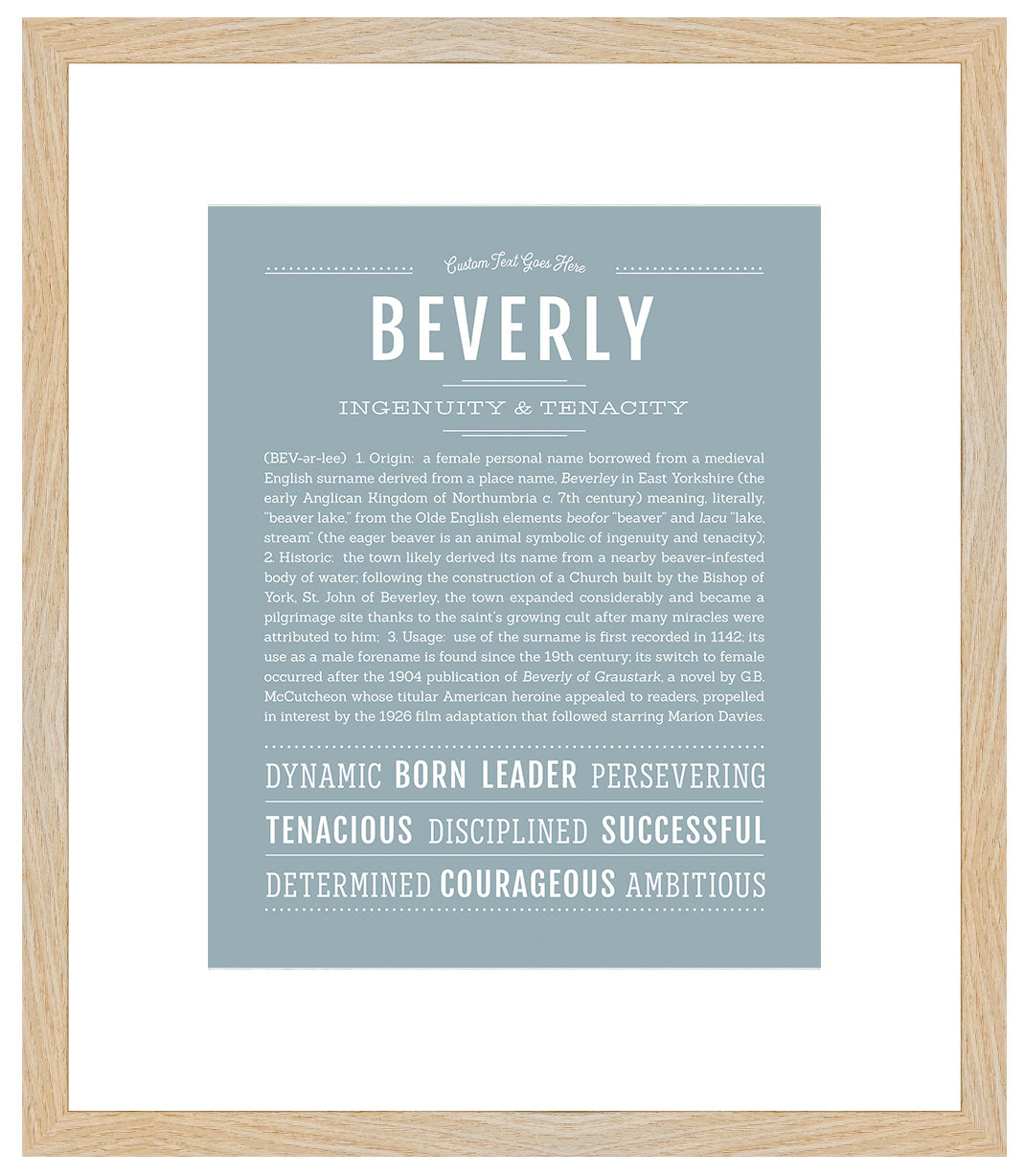 Beverly | Name Art Print