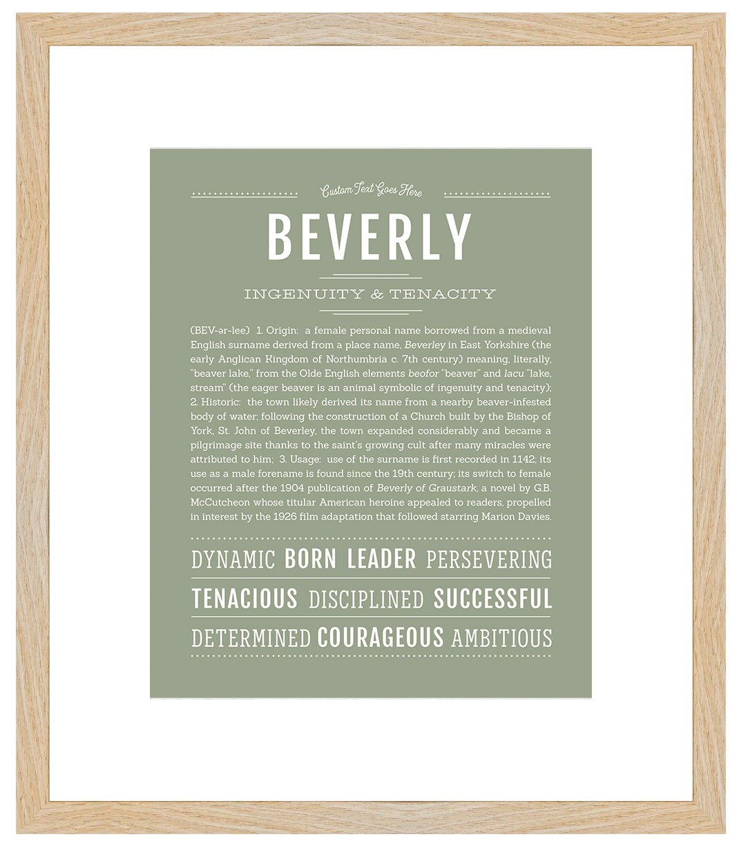 Beverly | Name Art Print