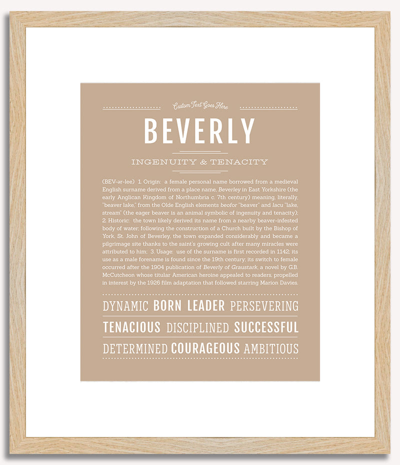 Beverly | Name Art Print