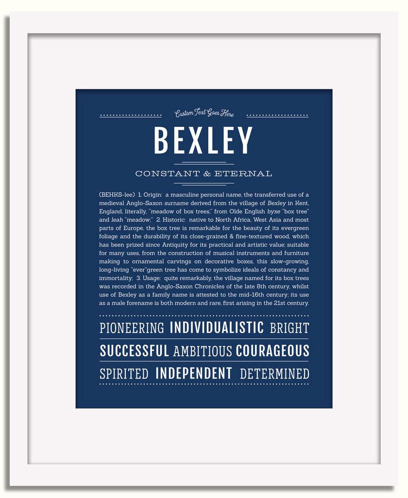 Bexley (male) | Name Art Print – Name Stories