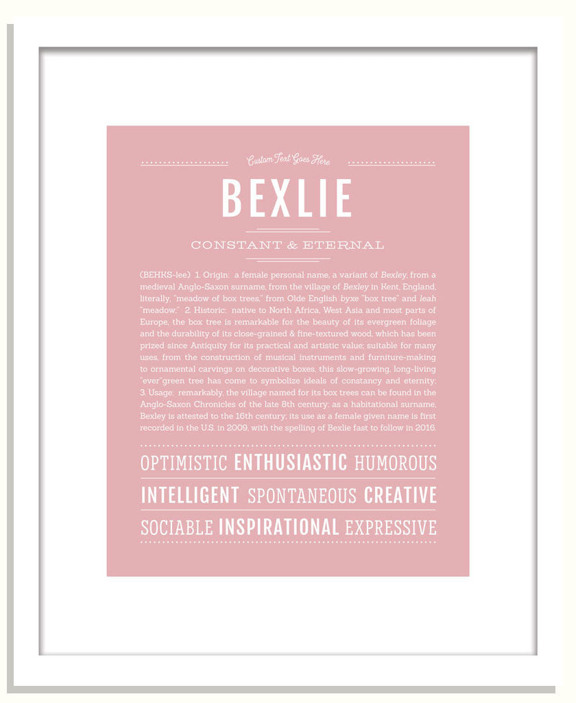 Bexlie | Name Art Print