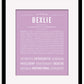 Bexlie | Name Art Print