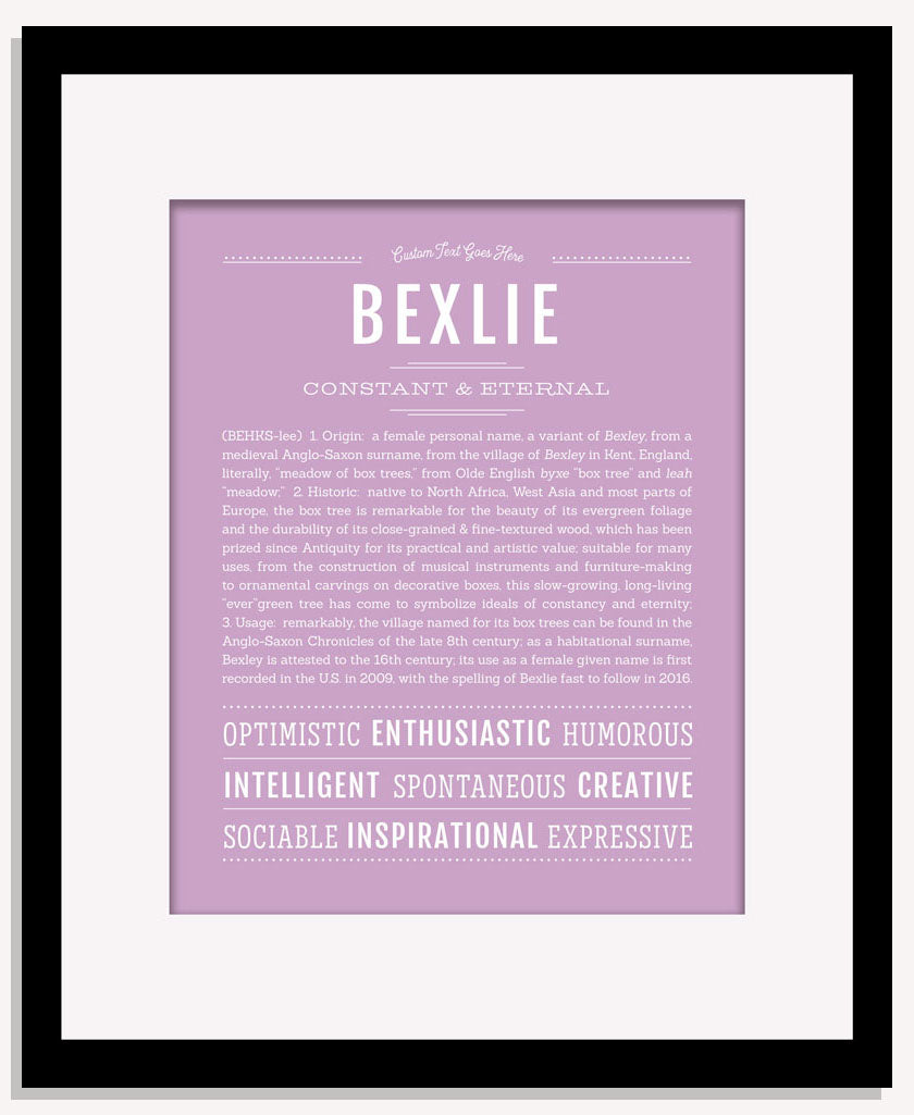Bexlie | Name Art Print