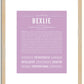 Bexlie | Name Art Print