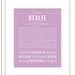 Bexlie | Name Art Print