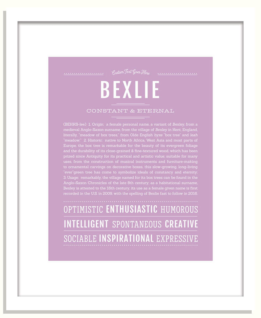 Bexlie | Name Art Print