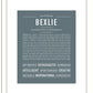 Bexlie | Name Art Print