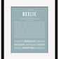 Bexlie | Name Art Print