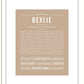 Bexlie | Name Art Print
