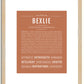 Bexlie | Name Art Print