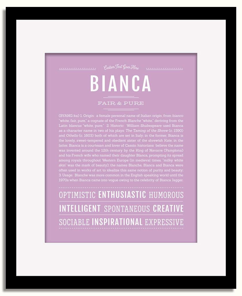 Frame Options | Lilac | Black Frame, Matted