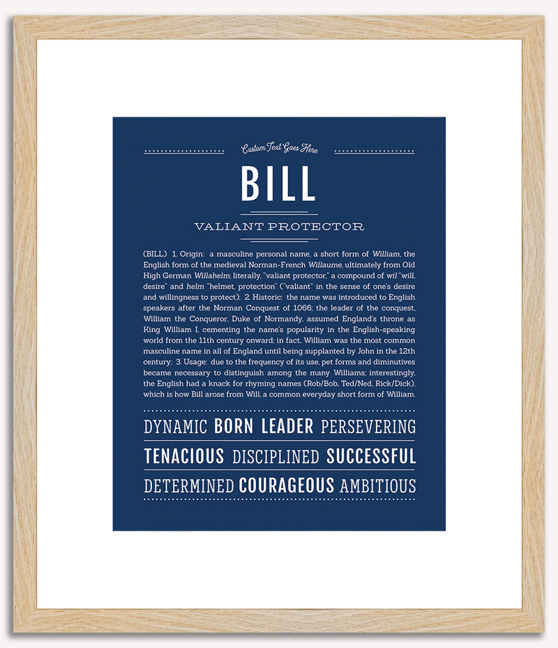 Bill | Name Art Print