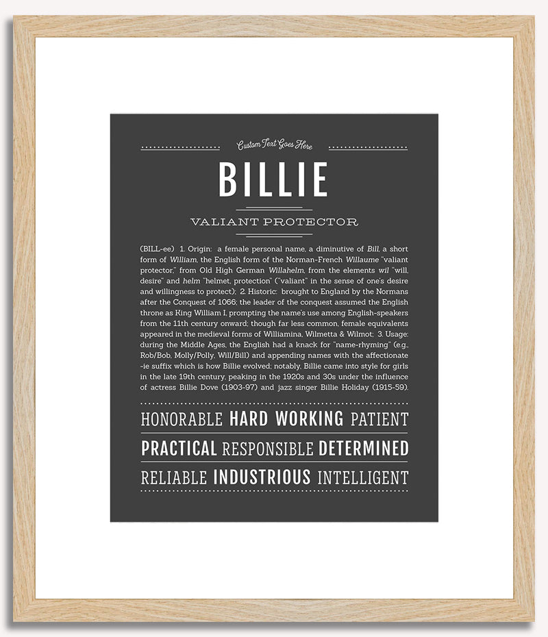 Billie | Name Art Print