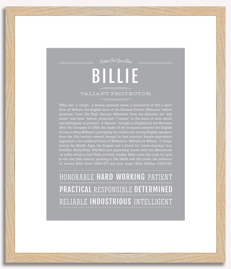 Billie | Name Art Print