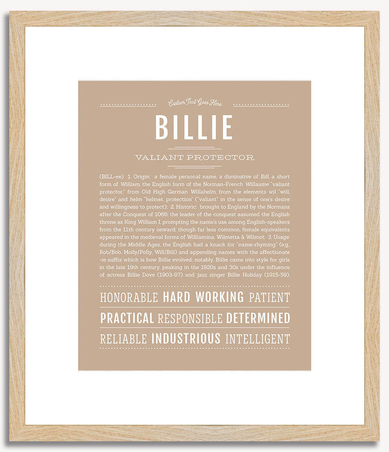 Billie | Name Art Print