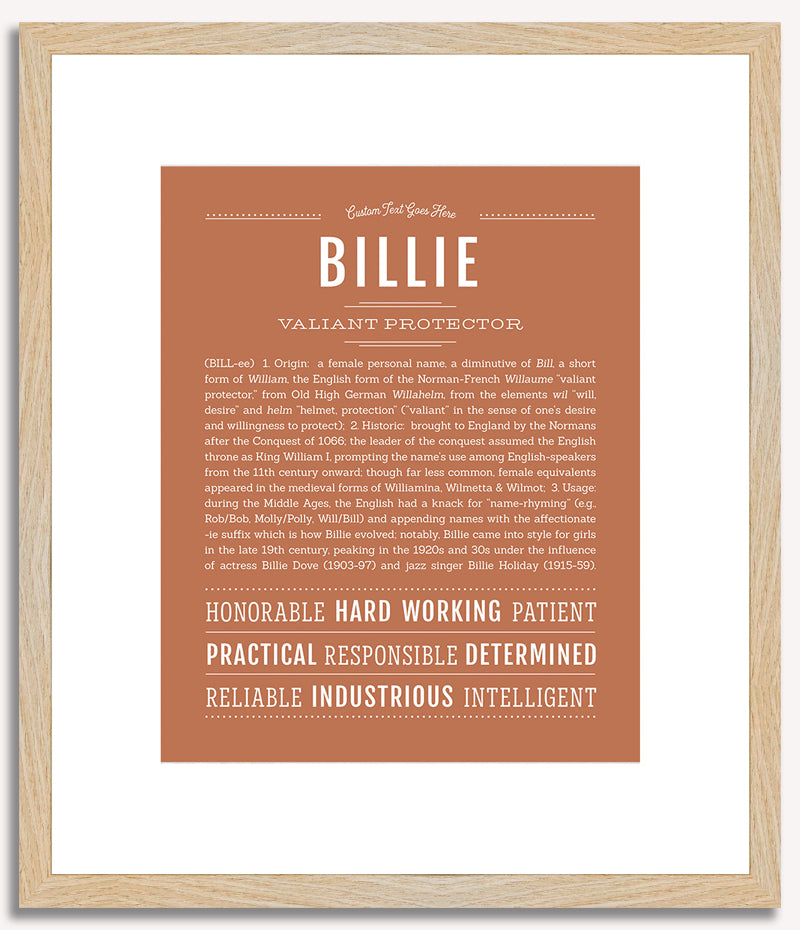 Billie | Name Art Print