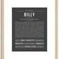 Billy | Name Art Print