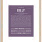 Billy | Name Art Print