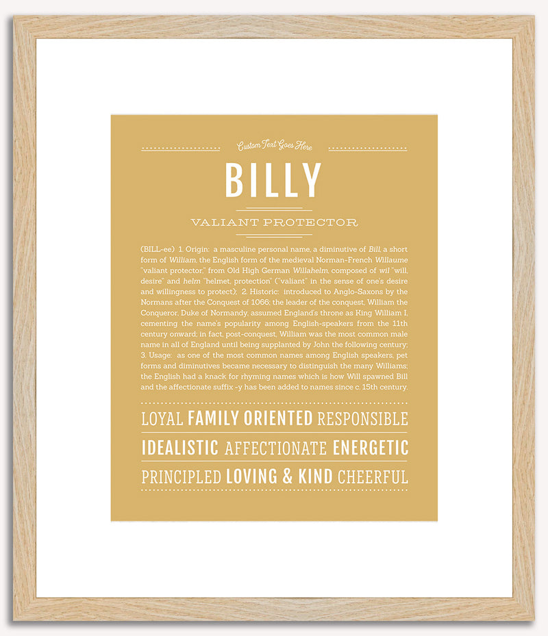 Billy | Name Art Print