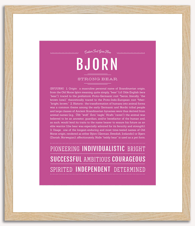 Bjorn | Name Art Print