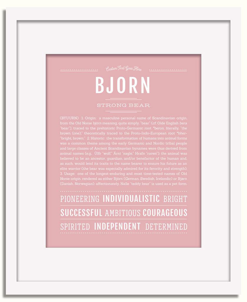 Frame Options | Dusty Rose | White Frame, Matted