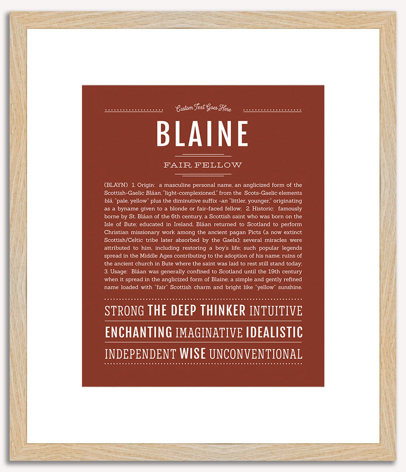 Blaine | Name Art Print