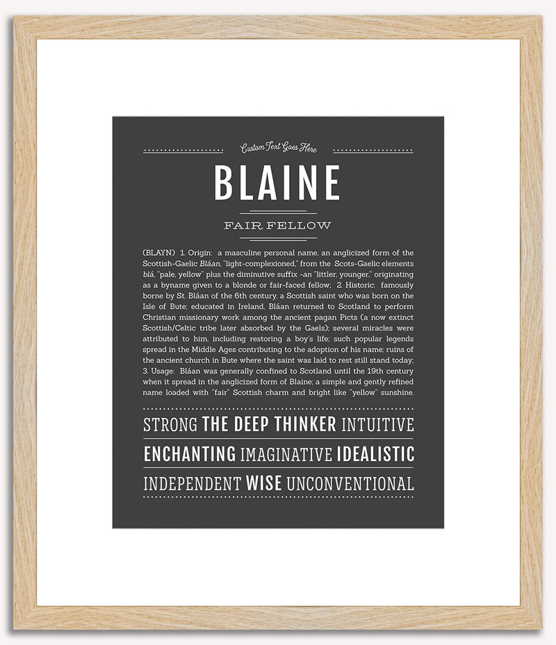 Blaine | Name Art Print