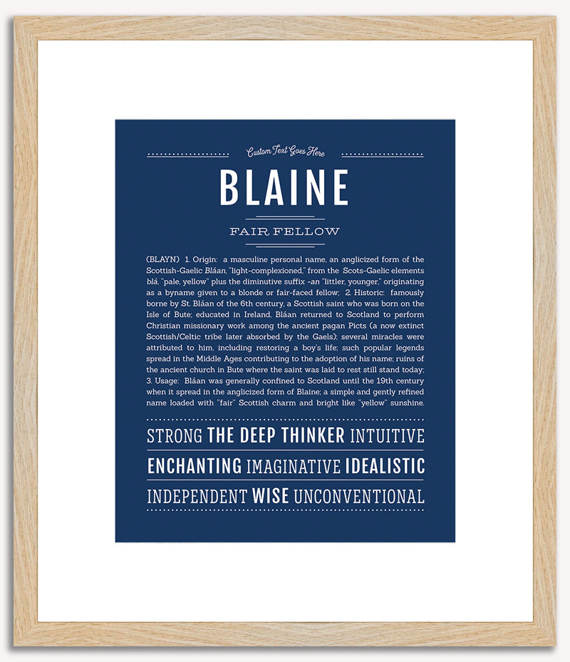 Blaine | Name Art Print