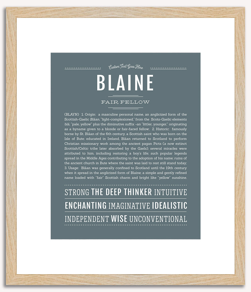 Blaine | Name Art Print