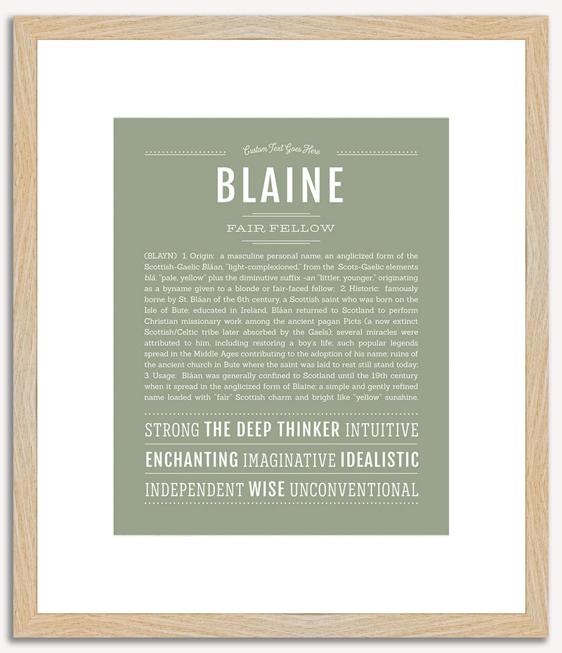 Blaine | Name Art Print