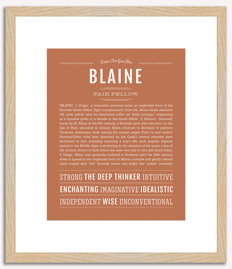 Blaine | Name Art Print