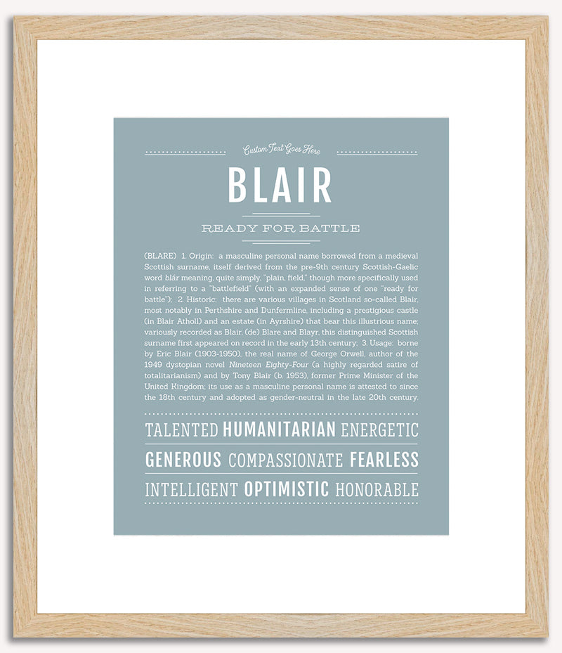 Blair (male) | Name Art Print