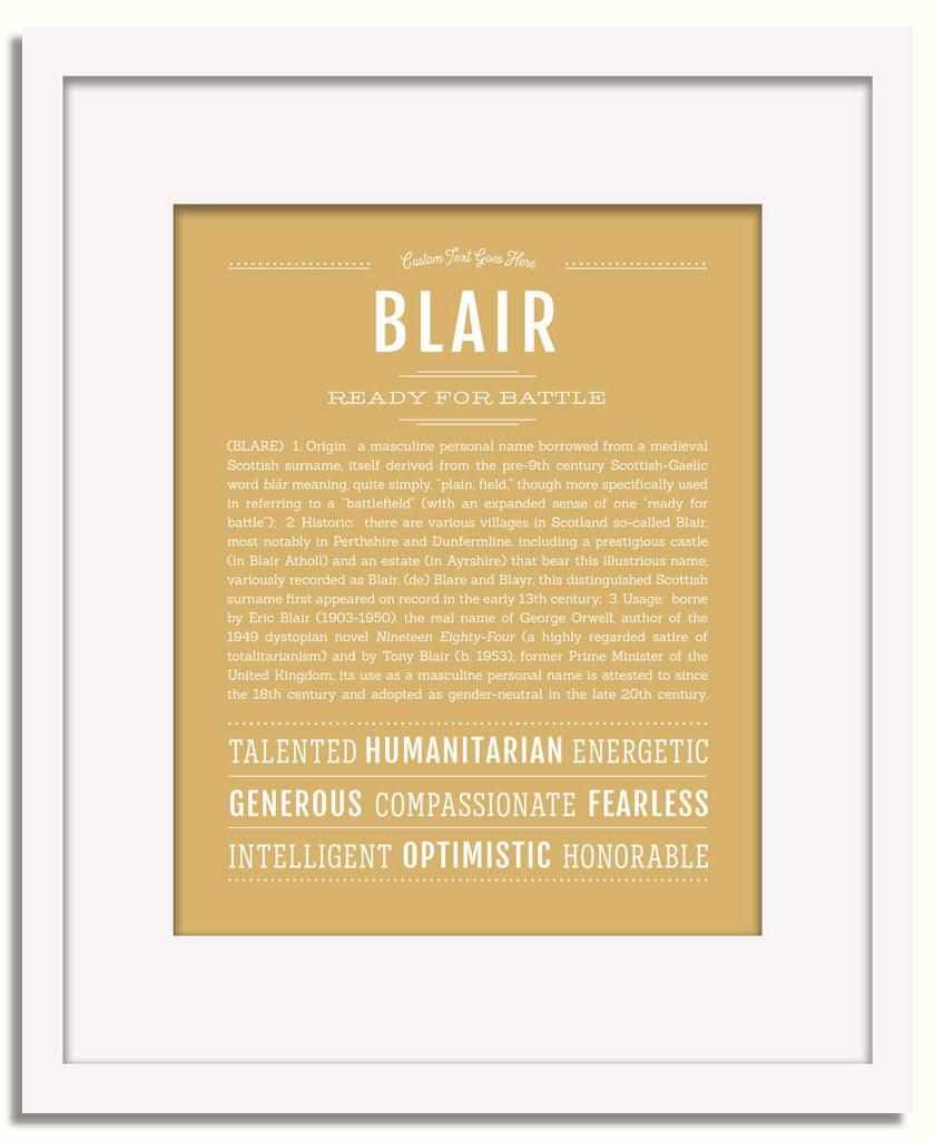 Frame Options | Matte Gold | White Frame, Matted