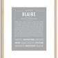 Blaire | Name Art Print