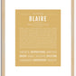 Blaire | Name Art Print