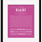 Frame Options | Dark Pink | Black Frame, Matted