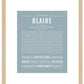 Blaire | Name Art Print