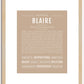 Blaire | Name Art Print